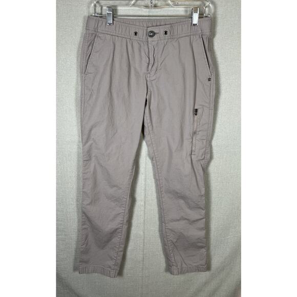 Vuori Ripstop Hiking Pants Women Size Small VW401 Tan Khaki No Drawstring - Picture 1 of 10